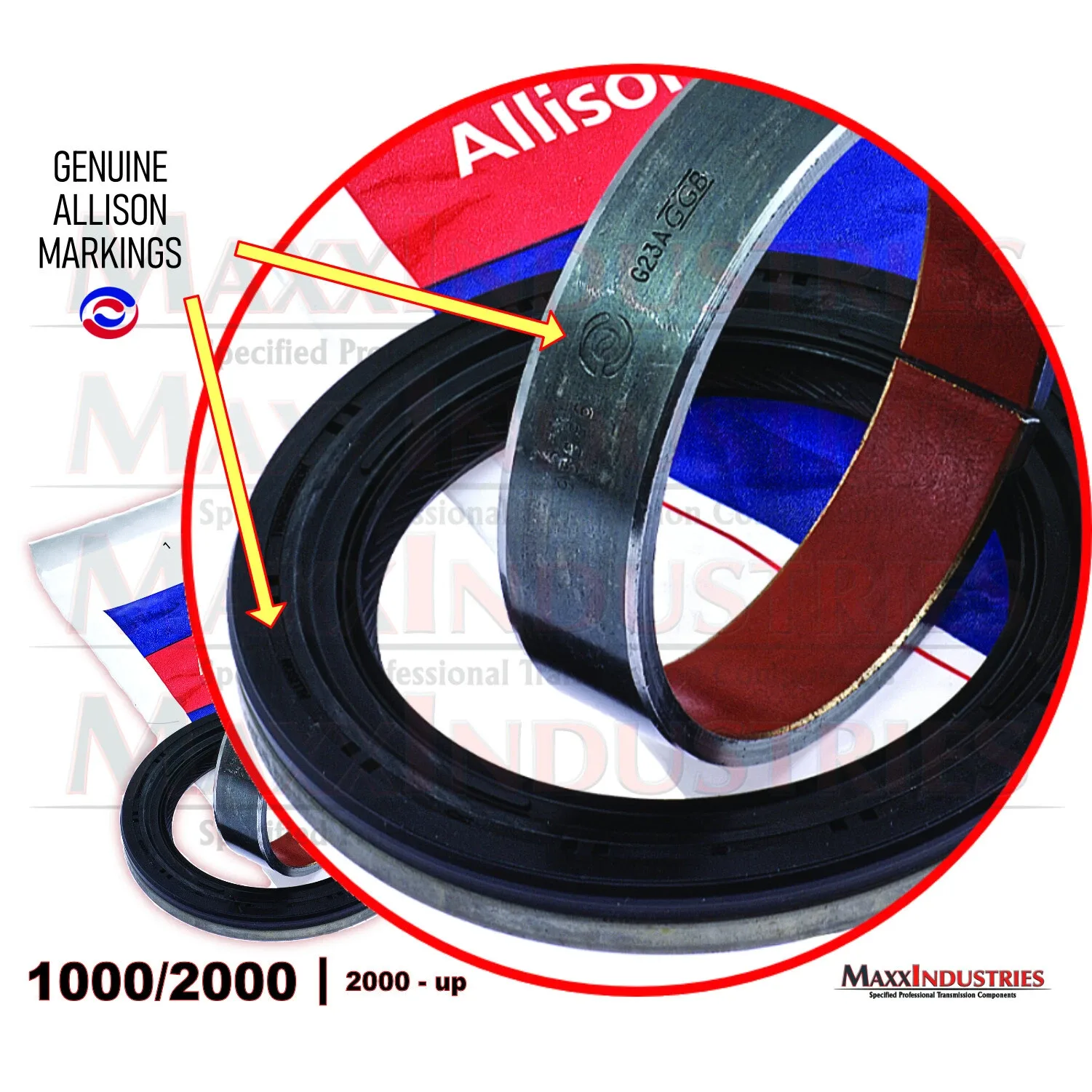 2000-up Allison Transmission Pump Bushing & Torque Converter Seal for GMC/Chevy HD - 29536703/29546682 image 3