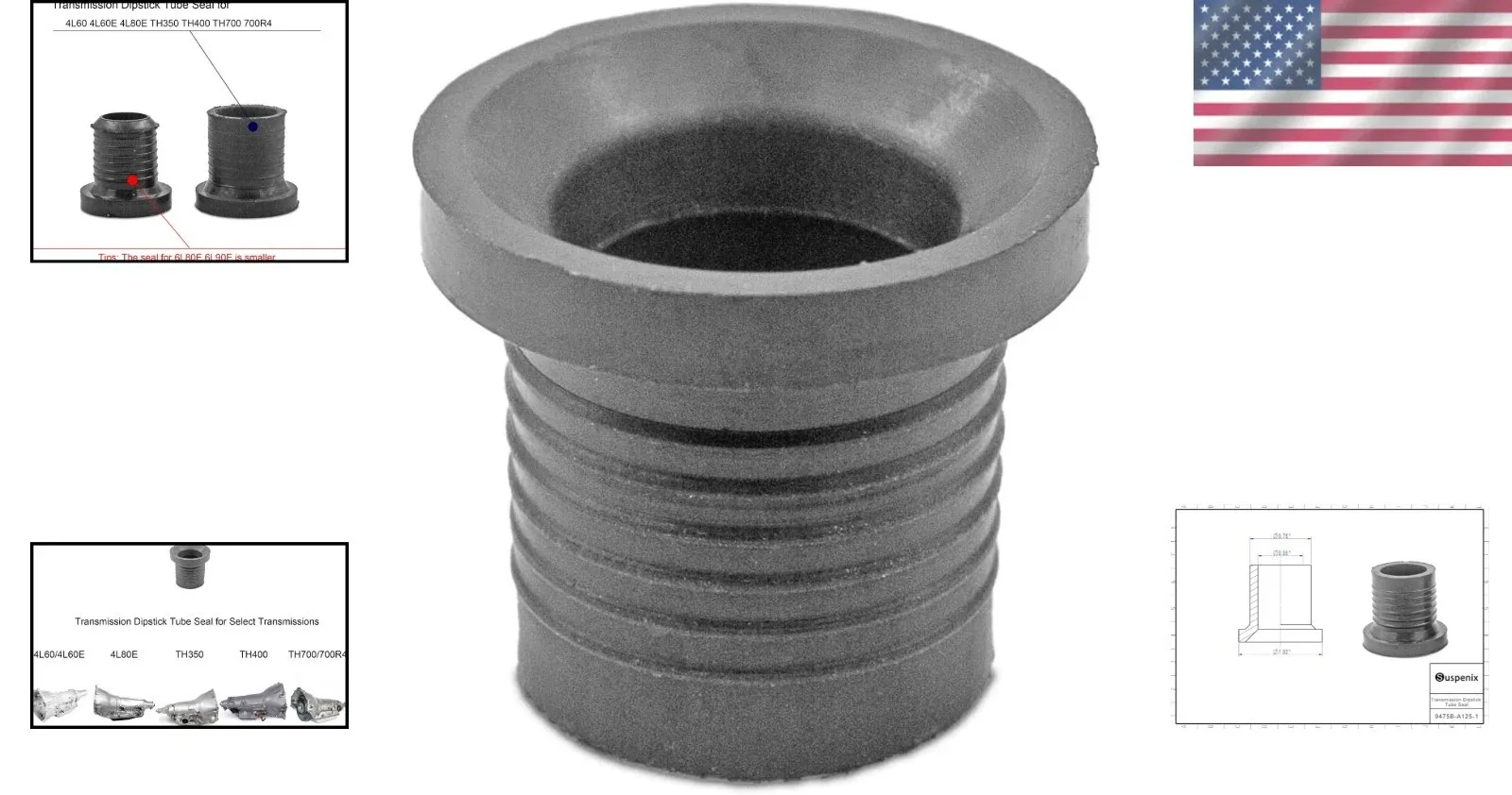 Universal Automatic Transmission Dipstick Tube Grommet Seal - Unbranded image 2