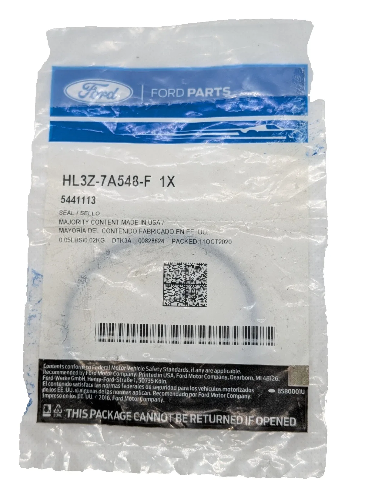 Genuine Ford HL3Z-7A548-F Direct Clutch Seal for Automatic Transmission