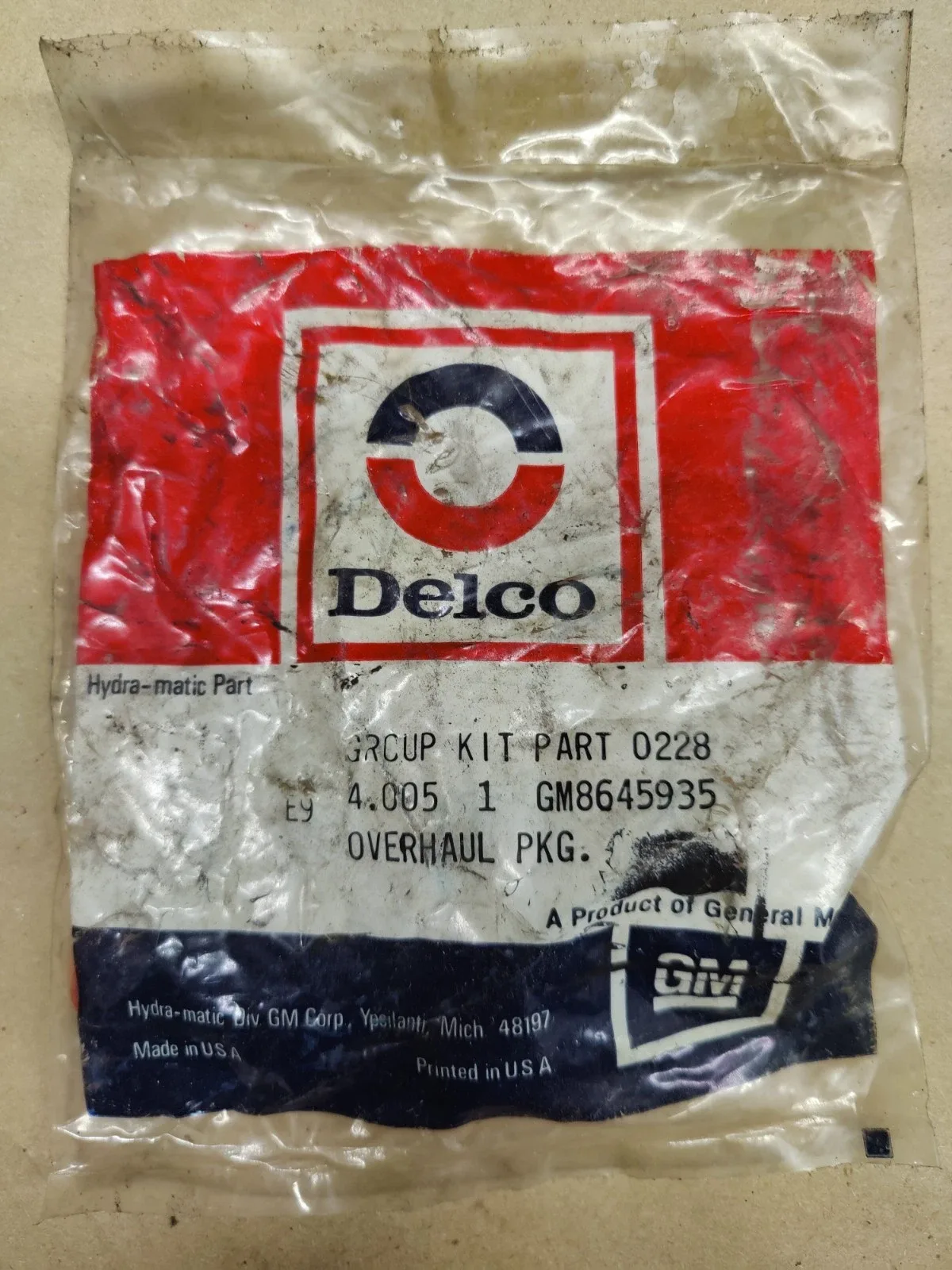 GM Hydra-Matic Overhaul Seal Kit Delco 8645935 (New NOS)
