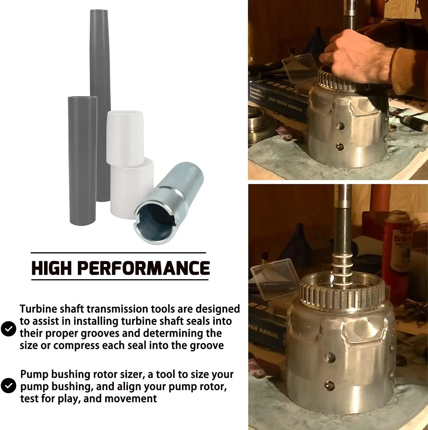 Turbine Shaft Teflon Seal Ring Tool Kit for 700-R4 / 4L60 / 4L60E / 4L70E - 4L60ET3ECONO image 4