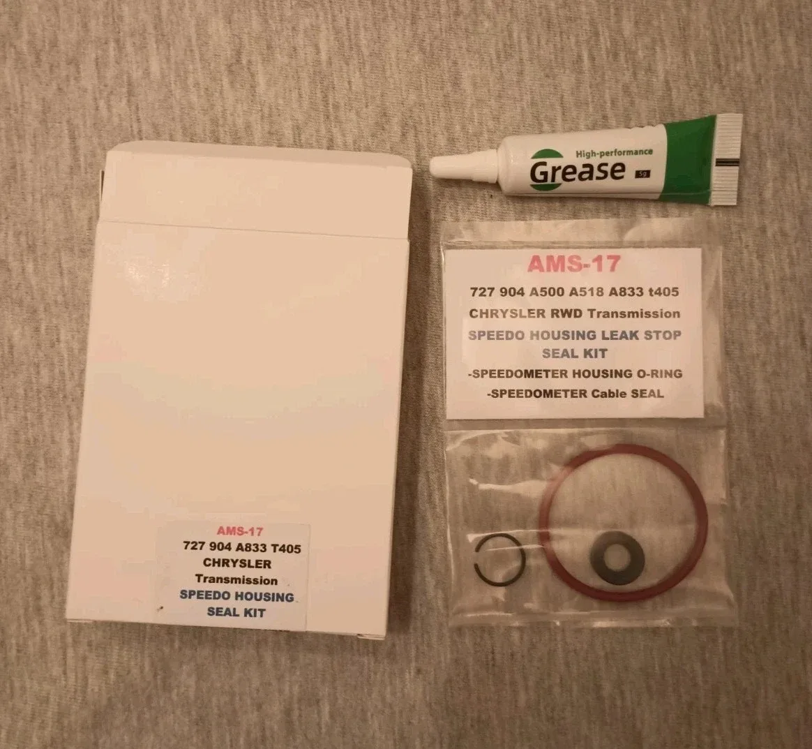 Speedometer Housing Seal Kit for 727 / TF8 / 904 / TF6 Transmissions - AMS 17 (TO-13)