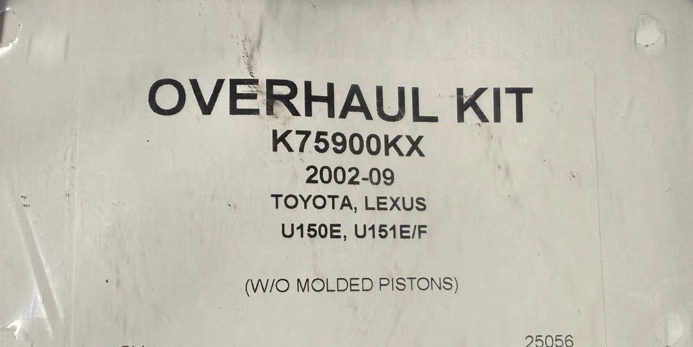 2002-2009 U150E / U151E-F Transmission Rebuild Seal & Gasket Kit - PRECISION K75900KX image 3