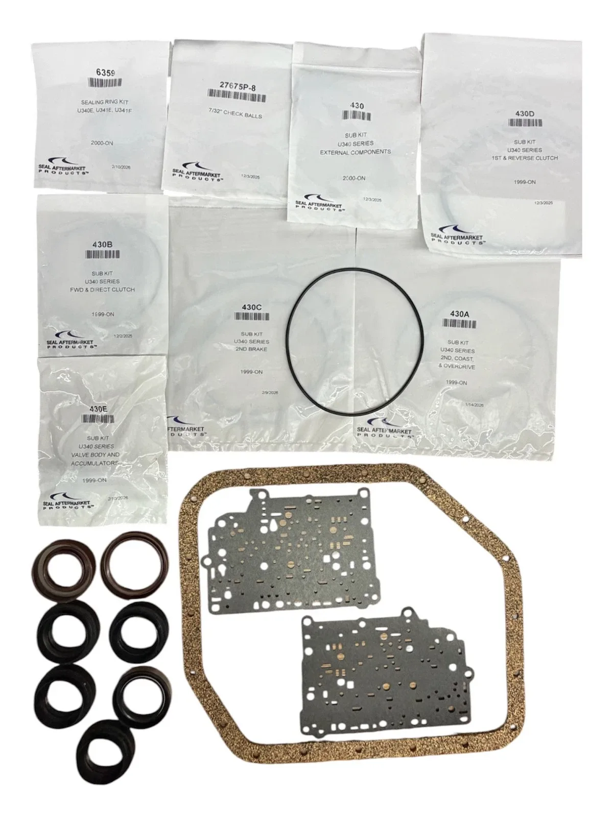 2000-Up Toyota U340E/U341E/U341F Overhaul Kit S89900M image 3