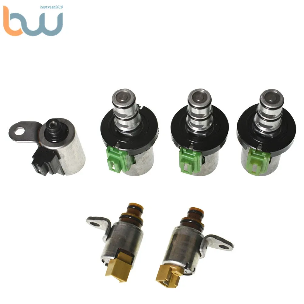 6pcs Transmission Solenoid Shift 2 PWM 3 EPC 1 Fit For Ford Mazda 4F27E 4F27-E image 3