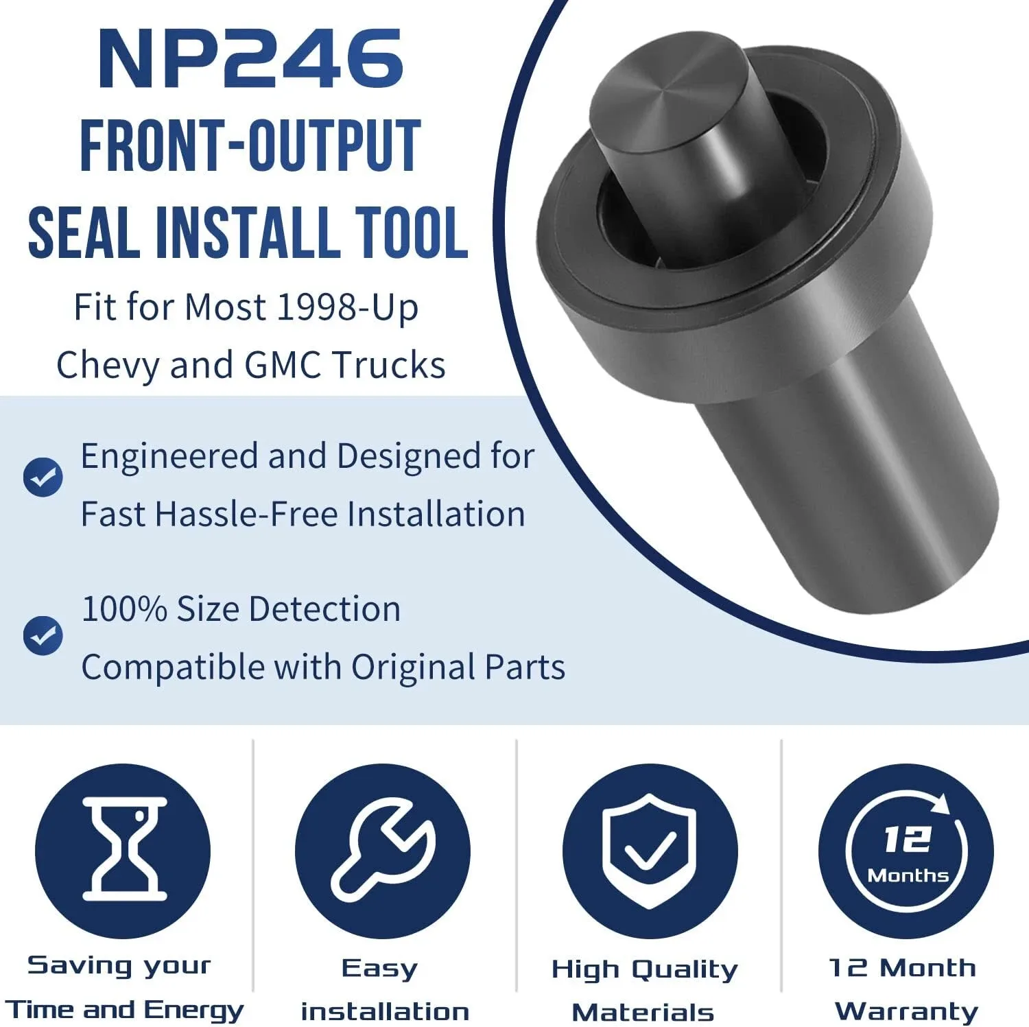 1998-Up Chevy/GMC NP246/261/263 Front-Output Seal Install Tool 98autoR79 image 2