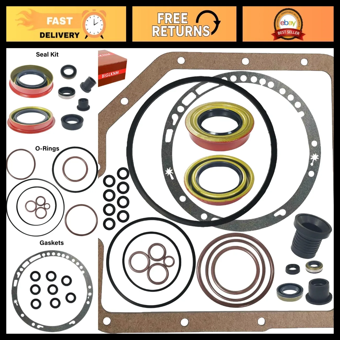 Turbo 350 THM250 Transmission External Gasket Seal Kit - Durable & Reliable