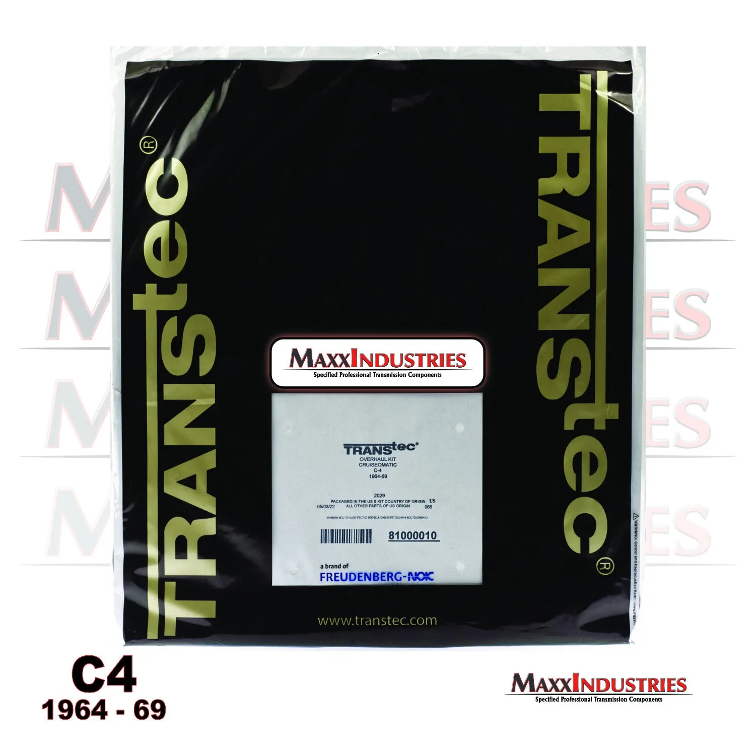 1964-1969 C4 Transmission Rebuild Kit TransTec 2029 image 2