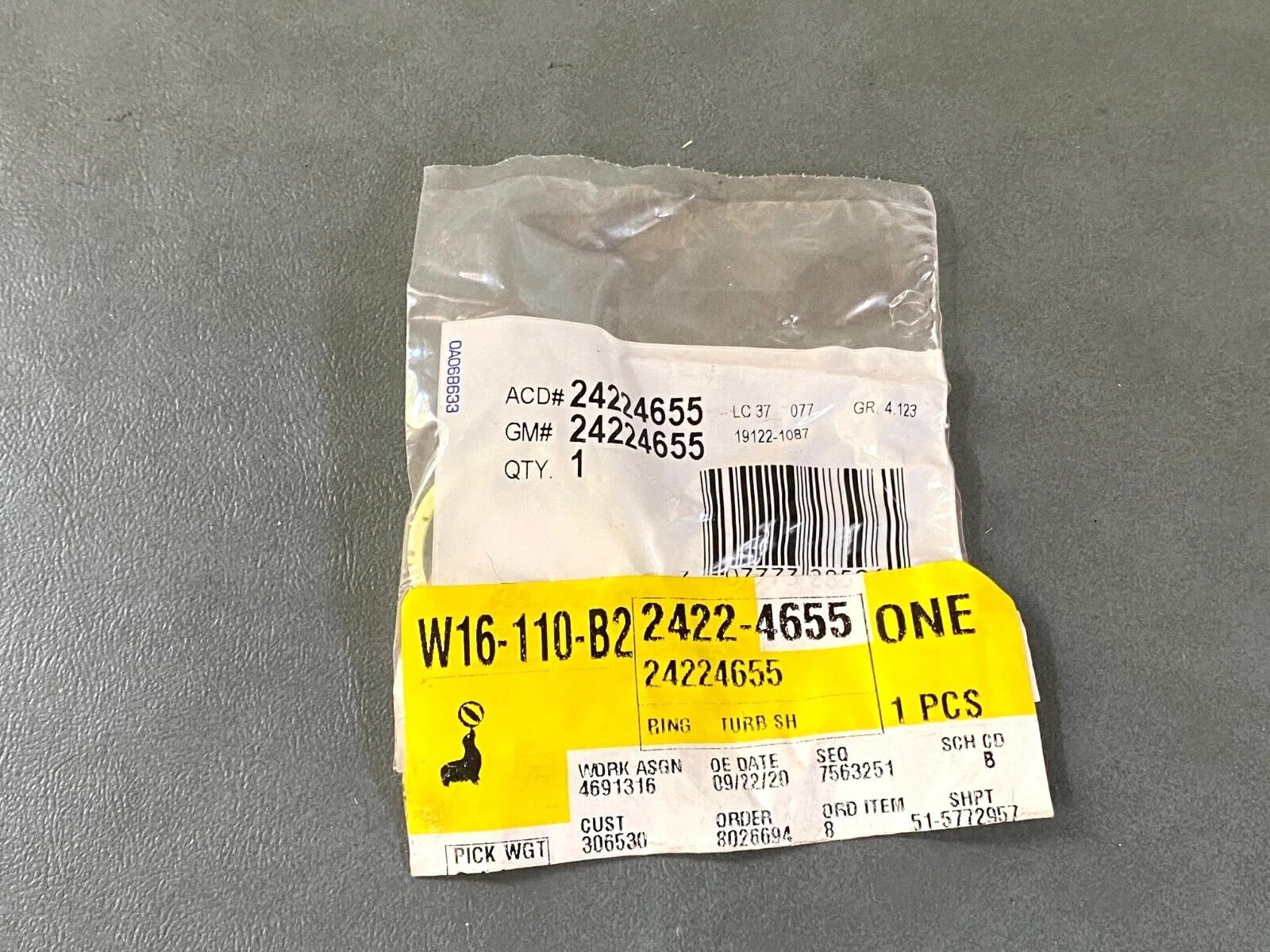 2006-2014 Chevy Corvette Automatic Transmission Turbine Shaft Fluid Seal MPN 24224655