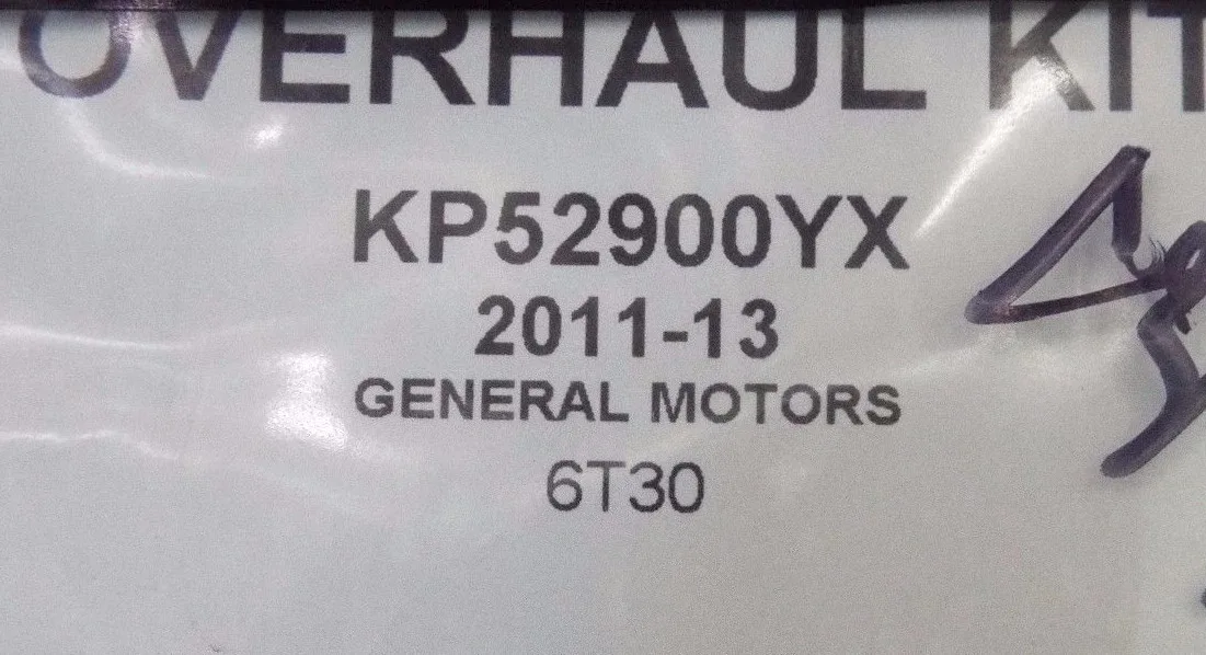 2011-2013 6T30 Transmission Overhaul Kit (Gaskets & Seals) - KP52900YX image 2