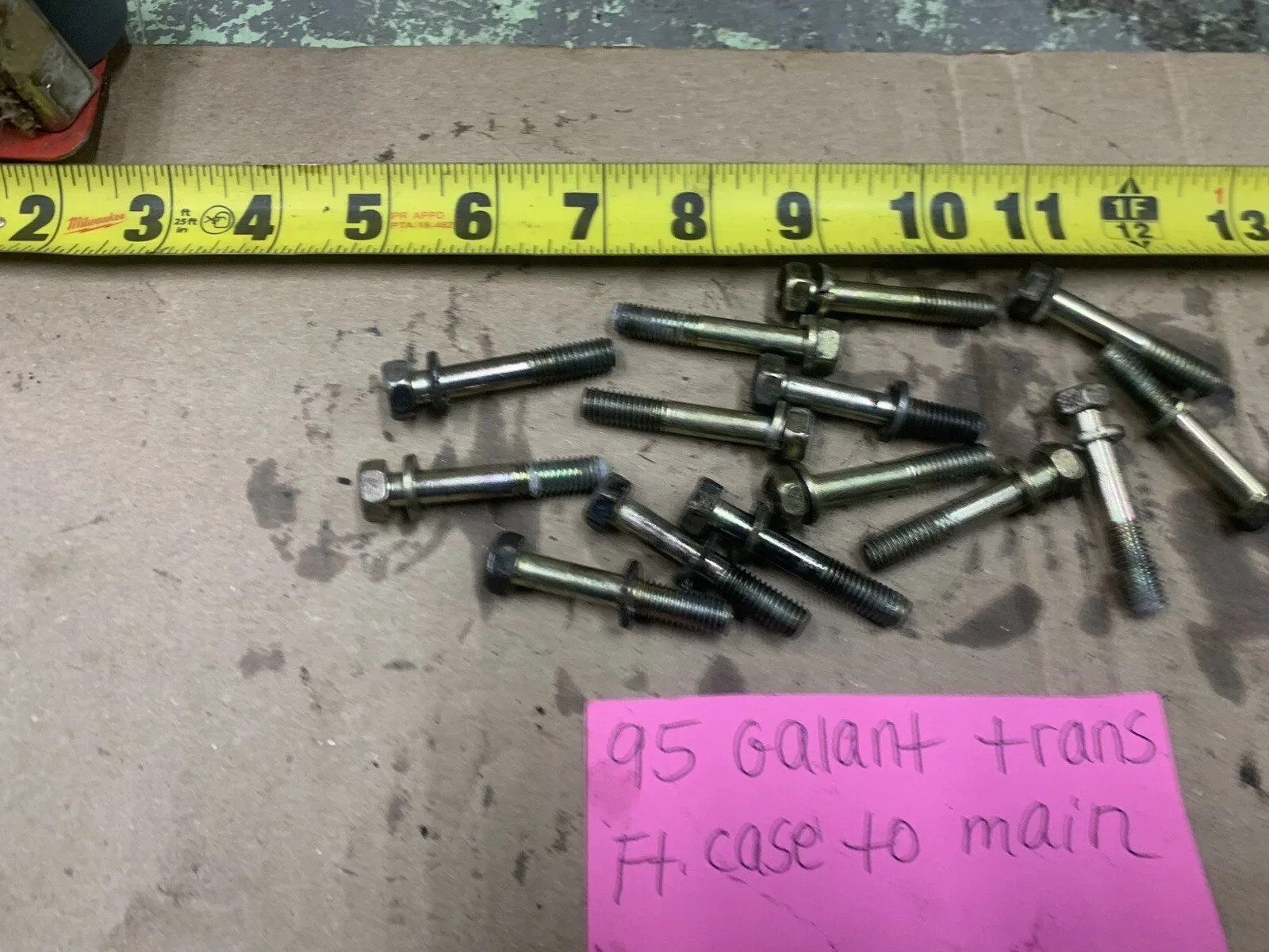 1994-1995 Mitsubishi Galant Auto Transaxle Main Case-to-Case Bolts image 2