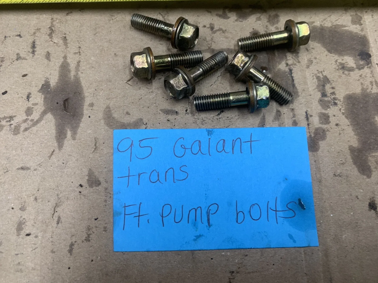 1994-1995 Mitsubishi Galant Automatic Transaxle Front Pump Bolts image 2