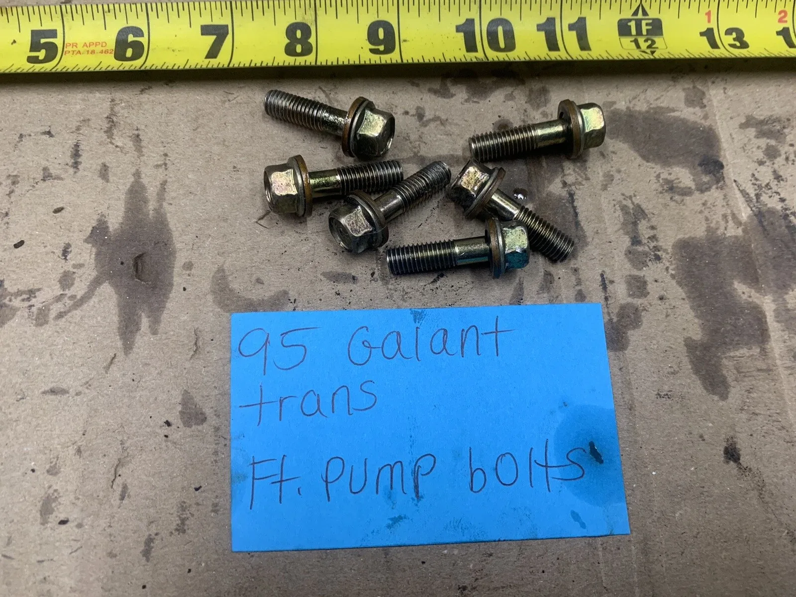 1994-1995 Mitsubishi Galant Automatic Transaxle Front Pump Bolts