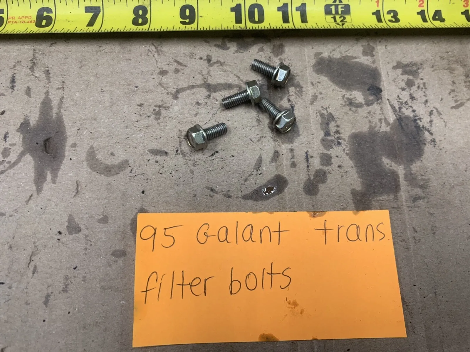 1994-1995 Mitsubishi Galant Auto Transaxle Filter Bolts (Set of 4)