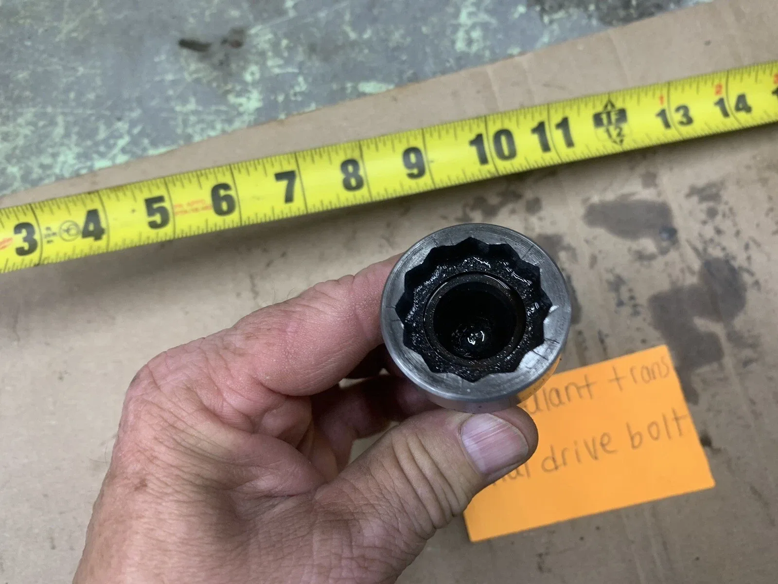 1994-1995 Mitsubishi Galant Automatic Transaxle Final Drive Gear Bolt image 3