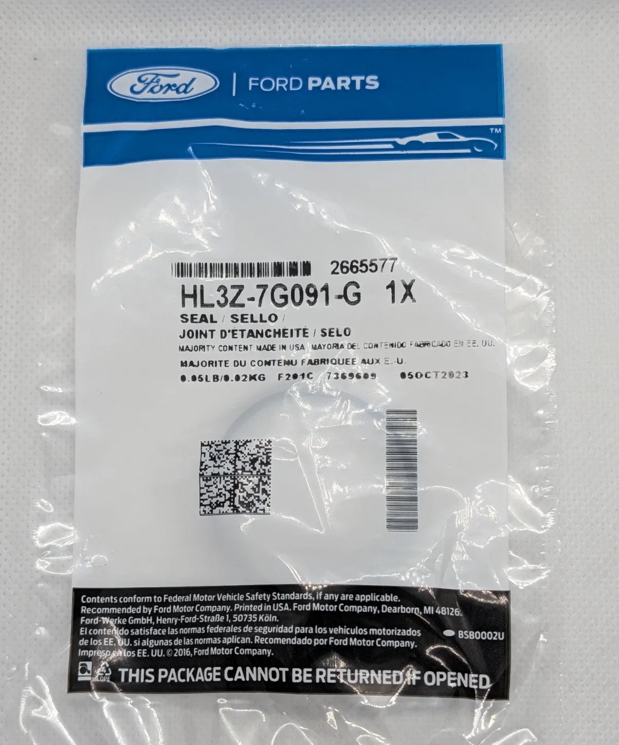 Genuine Ford HL3Z-7G091-G SEAL Planetary Gear Automatic Transmission