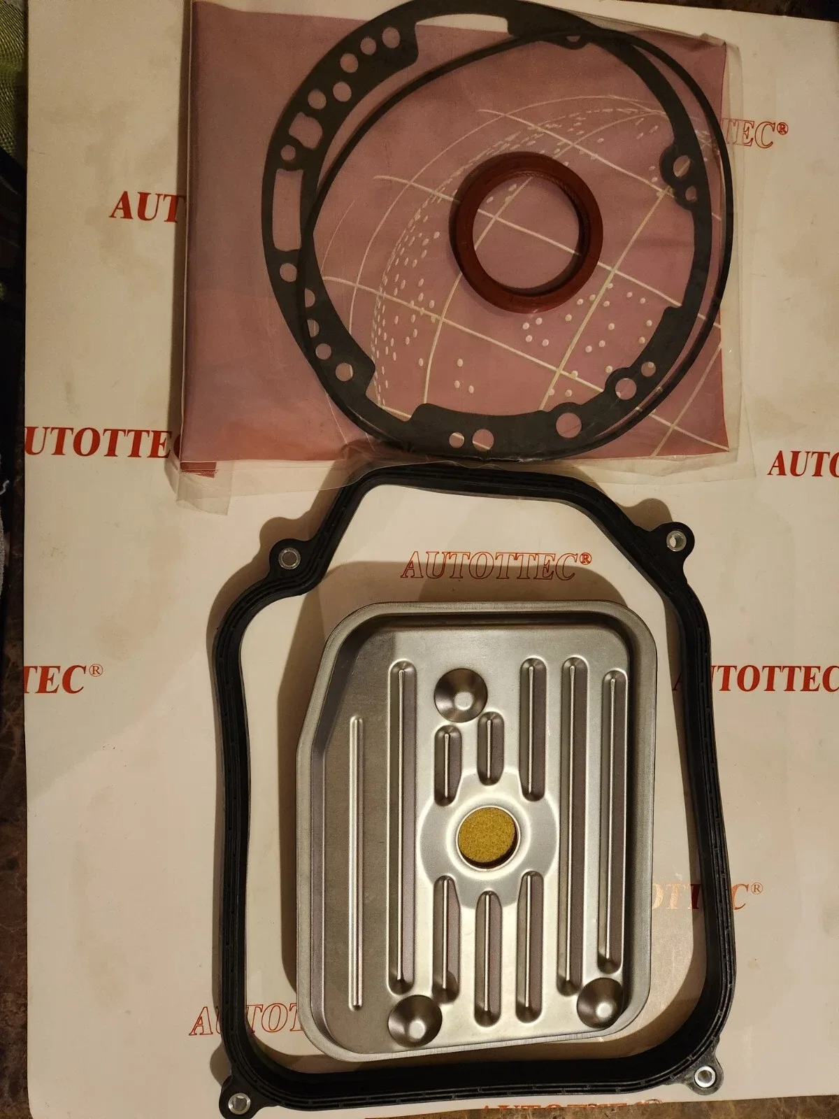 VW096/01M Transmission Filter kit & Pump gasket and oil ring& Metal clad Seal image 2