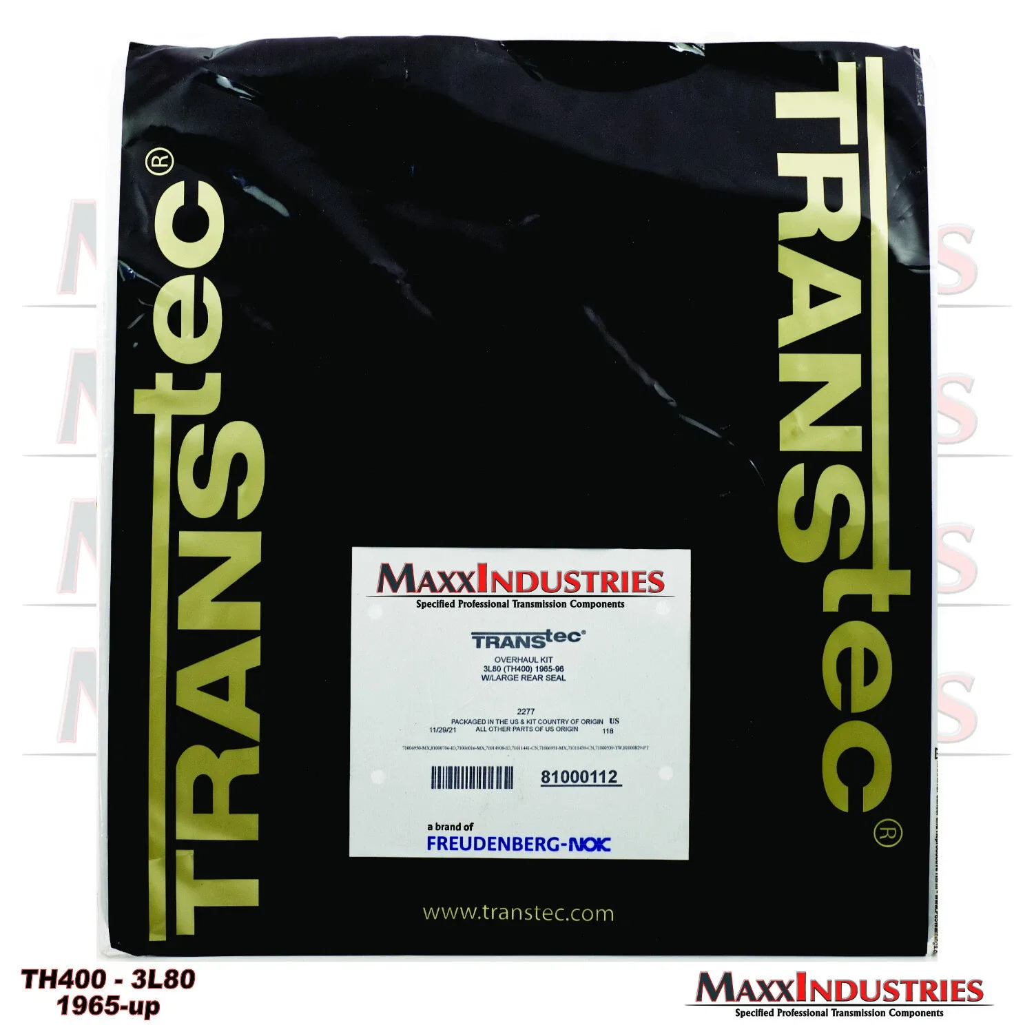 1965-1998 Turbo 400 (TH400) Transmission Rebuild Kit DP2277 image 3