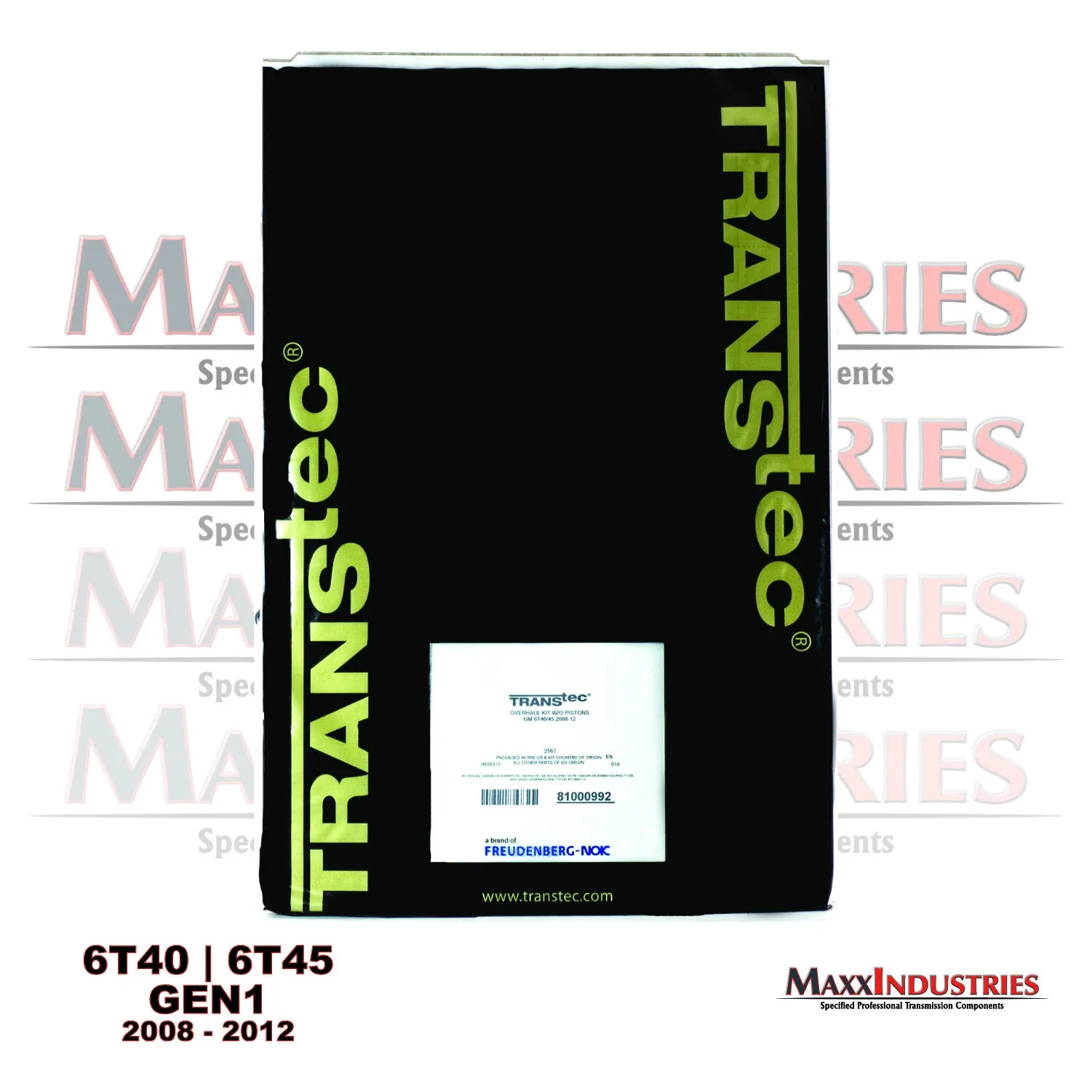 2008-2012 6T40 / 6T45 GEN1 Transmission Rebuild Kit Piston - Transtec MPN 2567 image 2