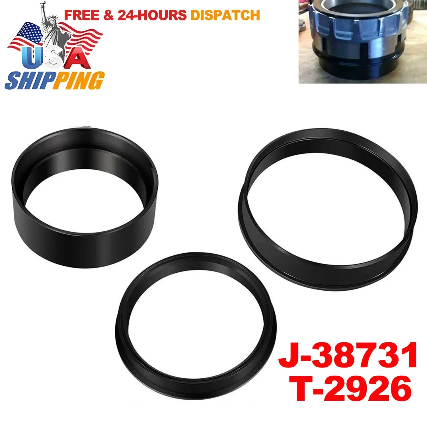 DW-Auto 4th Clutch Piston & Lip Seal Installer Protector for GM 4L80E - QP-1060 (T-2926/J-38731)