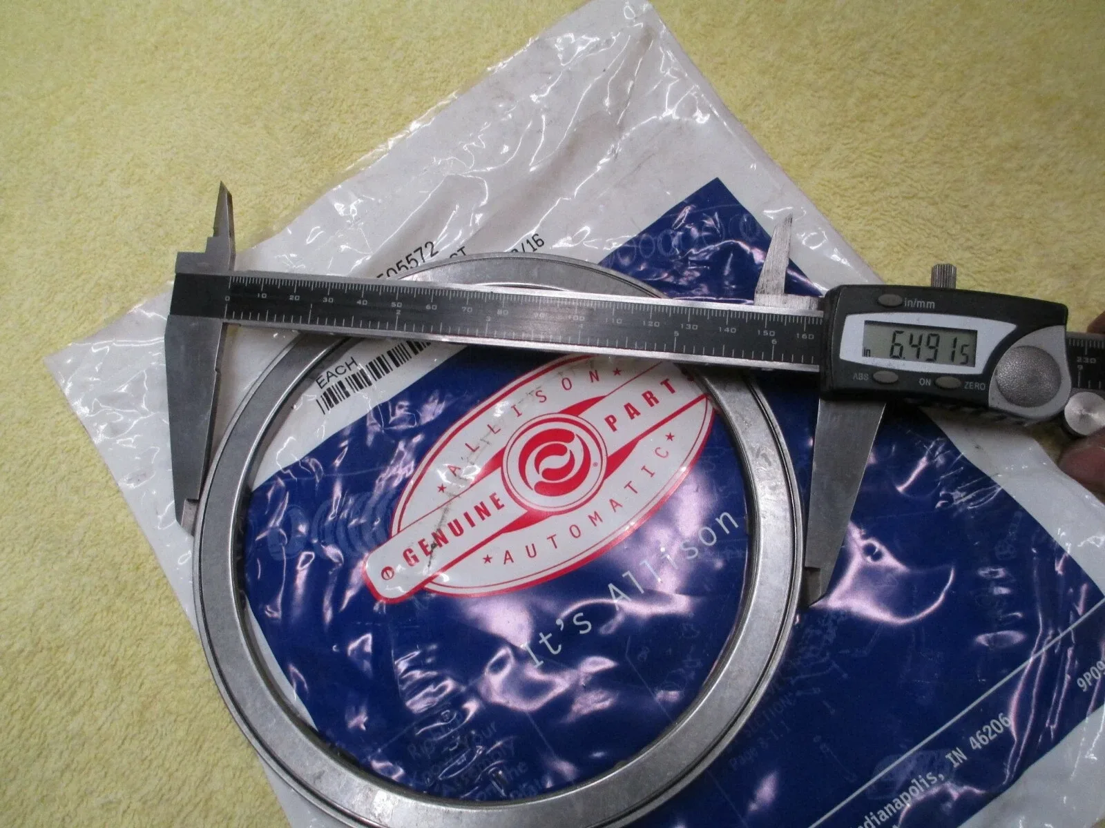 Allison Thrust Bearing 29505572 - OEM image 4