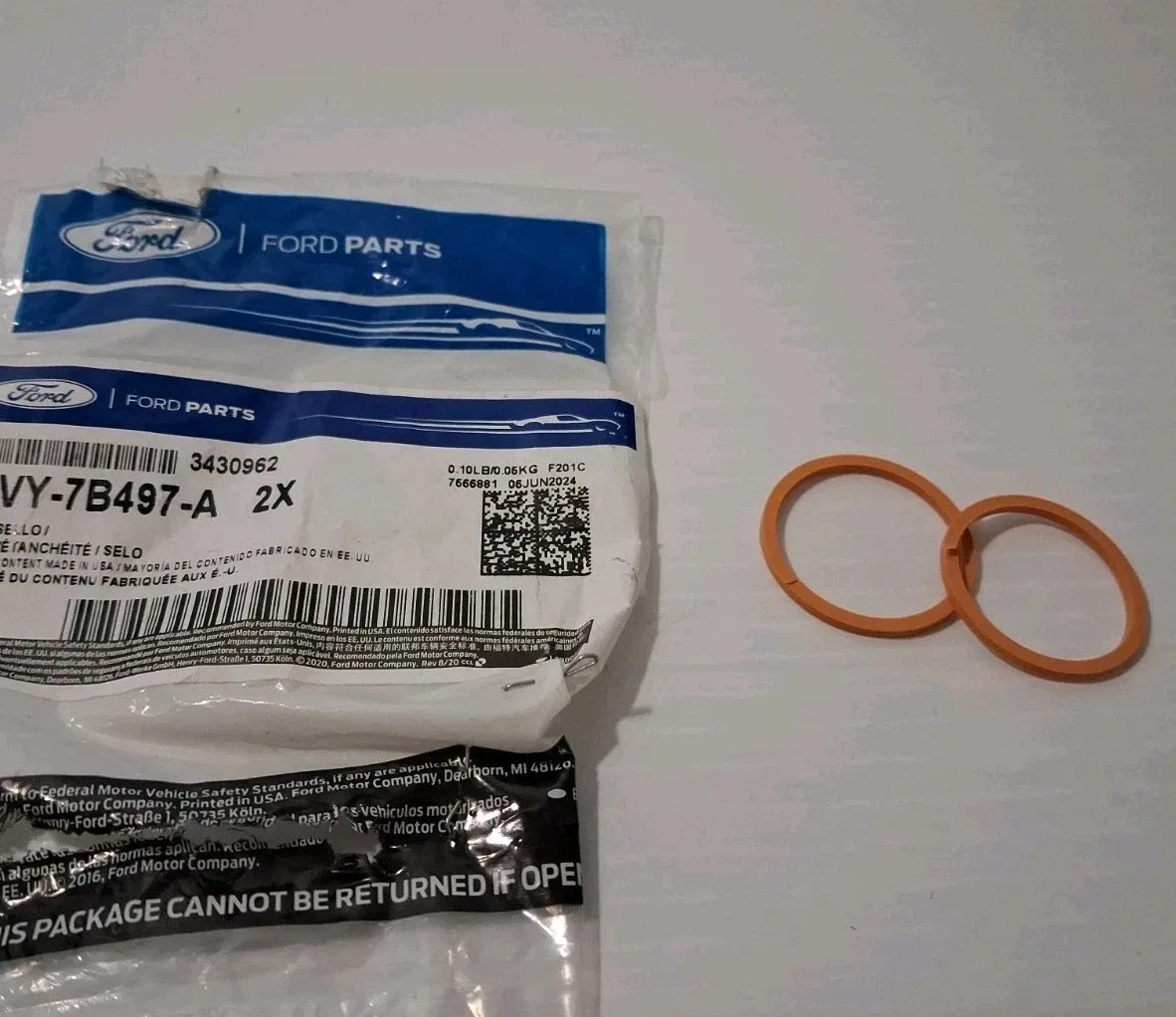 2004-2014 Ford E350 Automatic Transmission Input Shaft Seal F2VY-7B497-A image 2