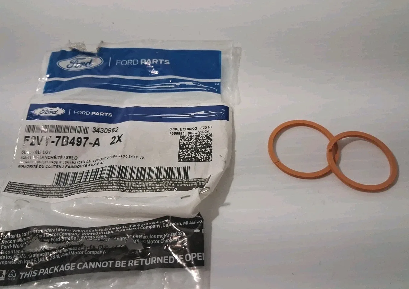 2004-2014 Ford E350 Automatic Transmission Input Shaft Seal F2VY-7B497-A