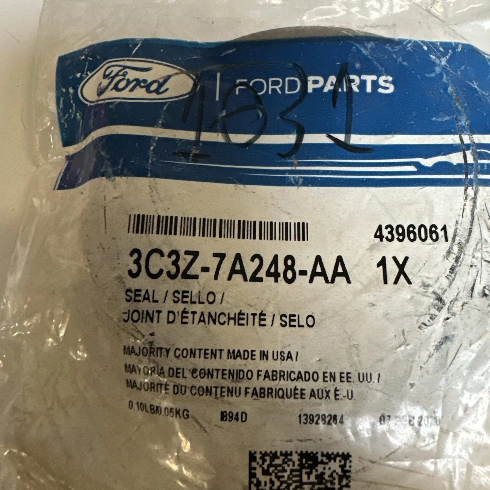 Ford Seal 3C3Z-7A248-AA OEM image 2