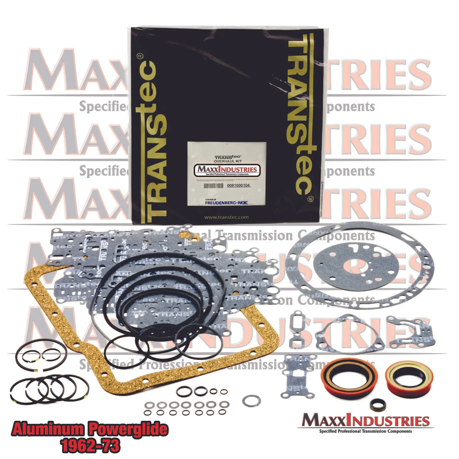 1962-73 Powerglide Rebuild Kit — TransTec 103119HP (019740A 032744) image 2