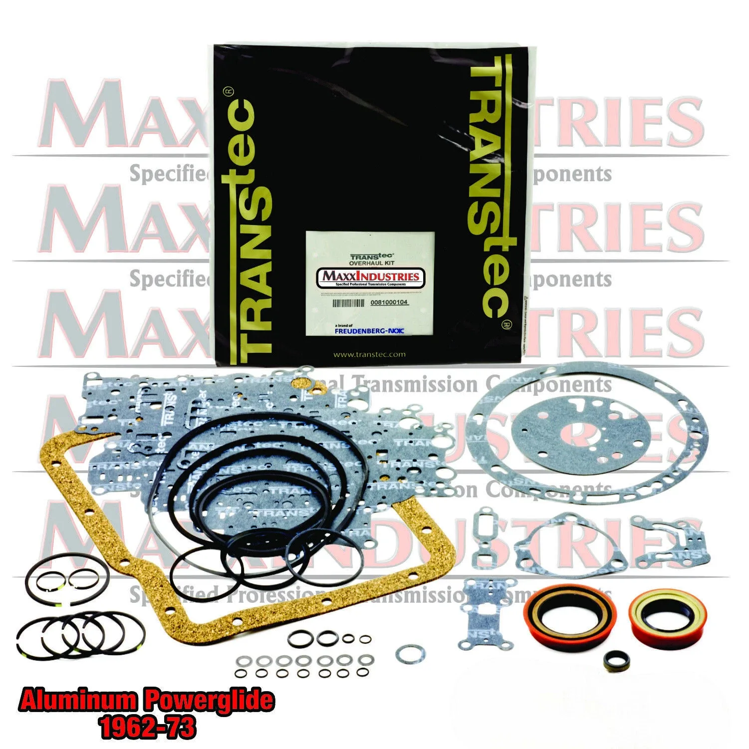 1962-73 Powerglide Rebuild Kit — TransTec 103119HP (019740A 032744)