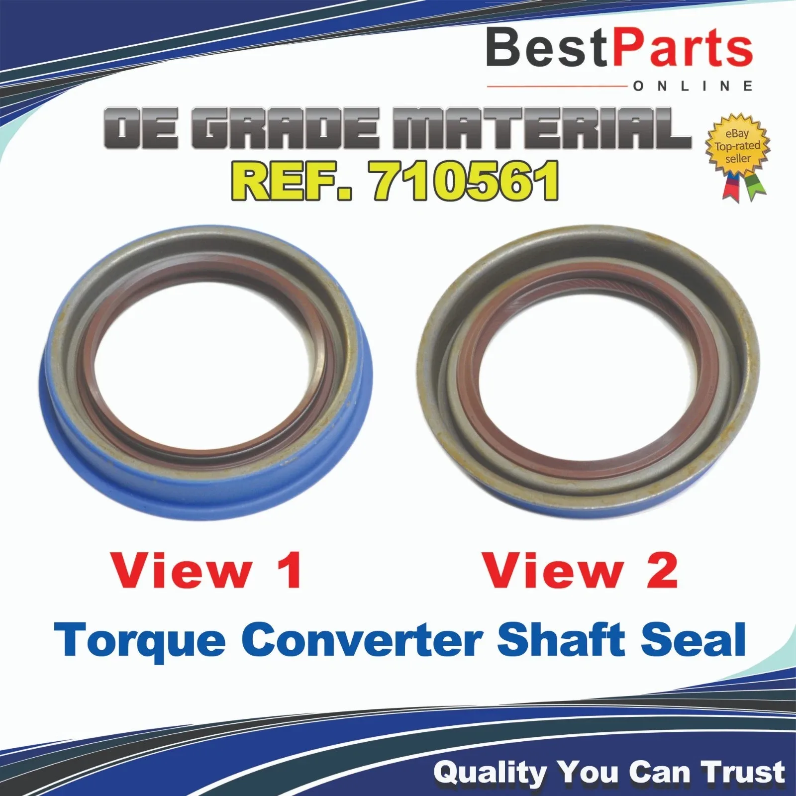 Torque Converter Shaft Seal OS-R229C — BestPartsOnline (Interchange 710561 / 24223980)