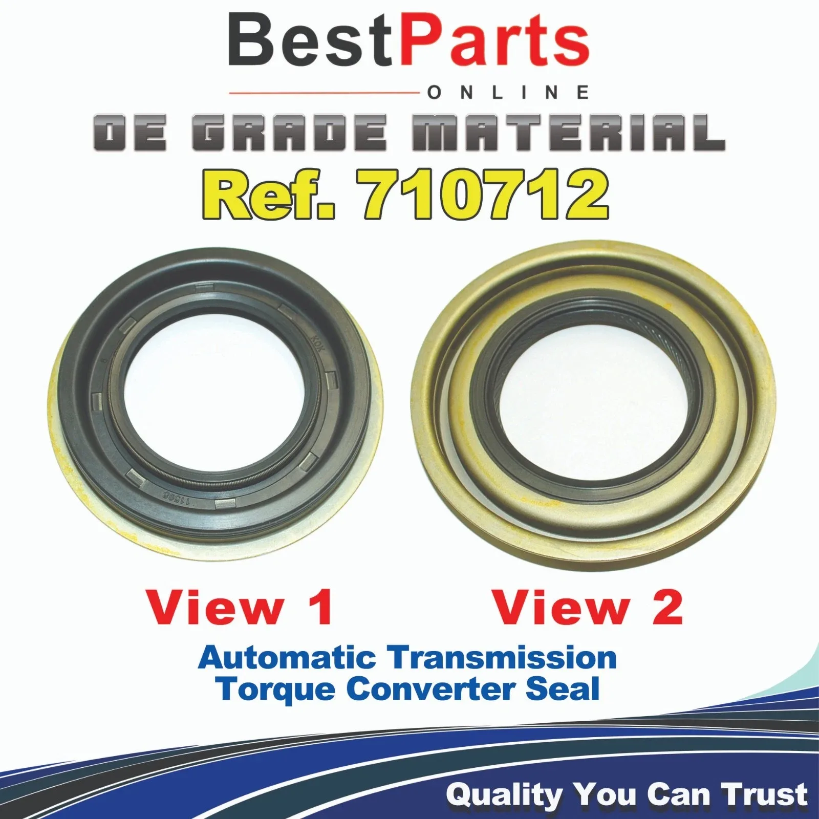 Torque Converter Seal OS-11598-4 (Interchange 710712, 9L8P7A248AA)