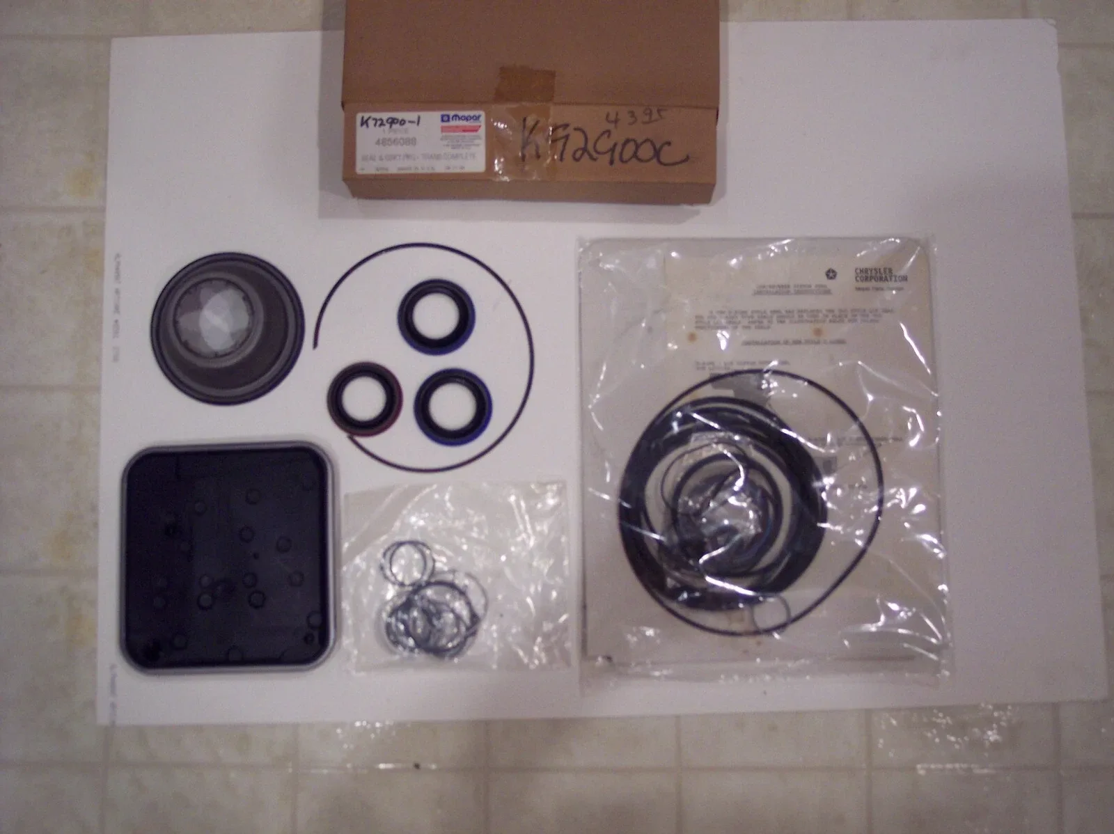 Mopar Gasket & Seal Package Kit PN 4856088