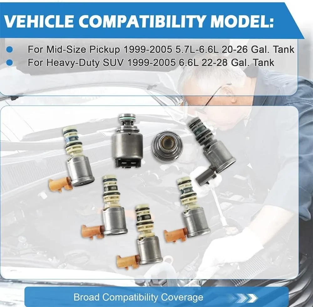 TRANSMISSION Shift Solenoid Kits Set For GM DURAMAX 19999-2005 ALLISON 5 SPEED image 2