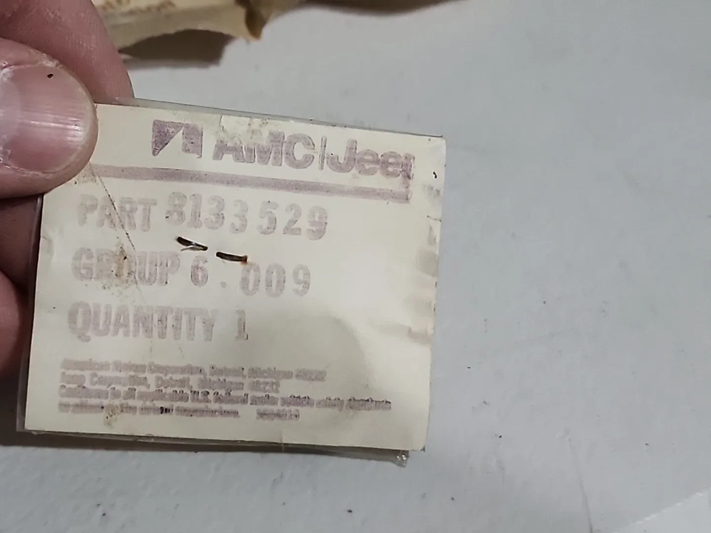 AMC Jeep Transmission Shift Shaft Seal MPN 8133529 - Comanche / Wagoneer / Laredo image 4