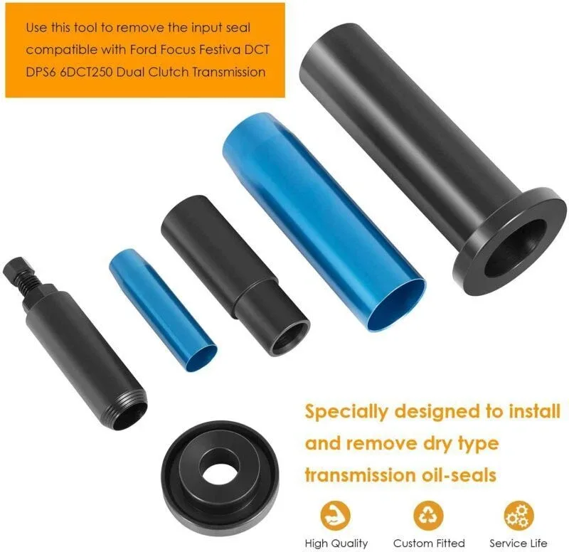 Dry Type Dual Clutch Transmission Oil Seal Removal & Installation Tool 6pc for Volvo & Ford image 4