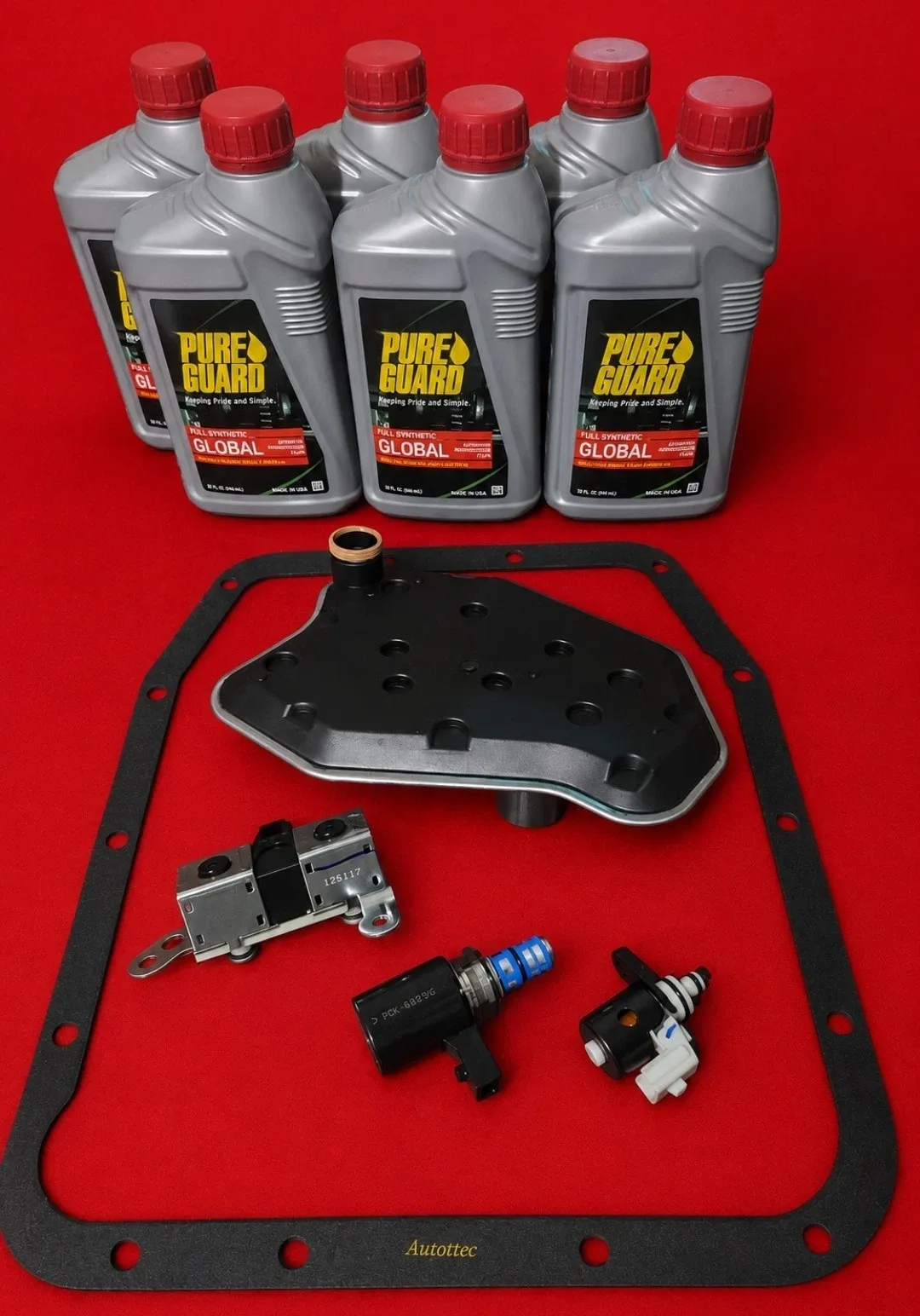 4R75W Transmission Filter kit 4X4 & TCC LOCK UP, EPC & SHIFT Solenoid 09-UP image 2