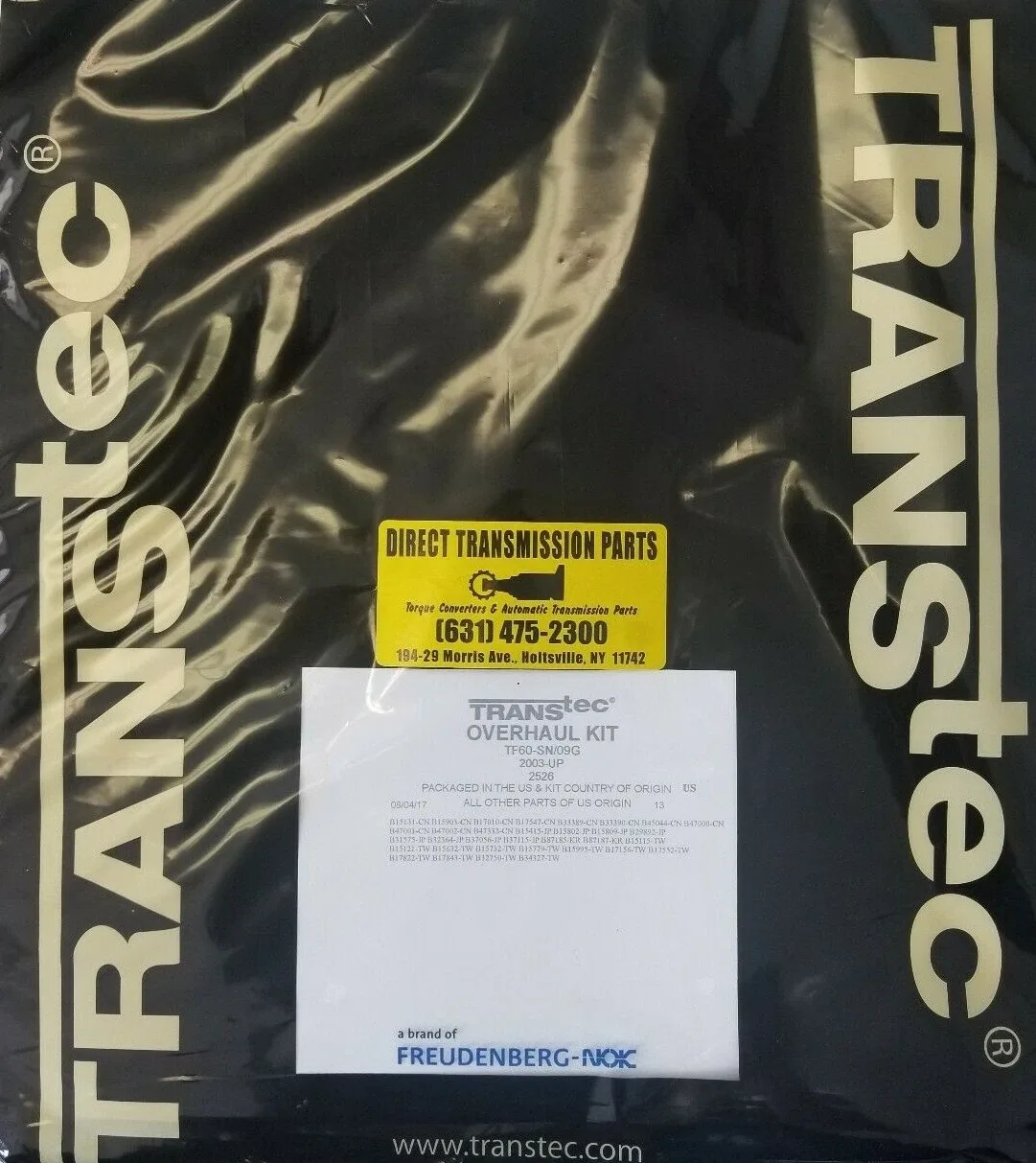 2008-2012 Volvo / Land Rover MPS6 DCT450 Powershift Transmission Overhaul Rebuild Kit K10900X