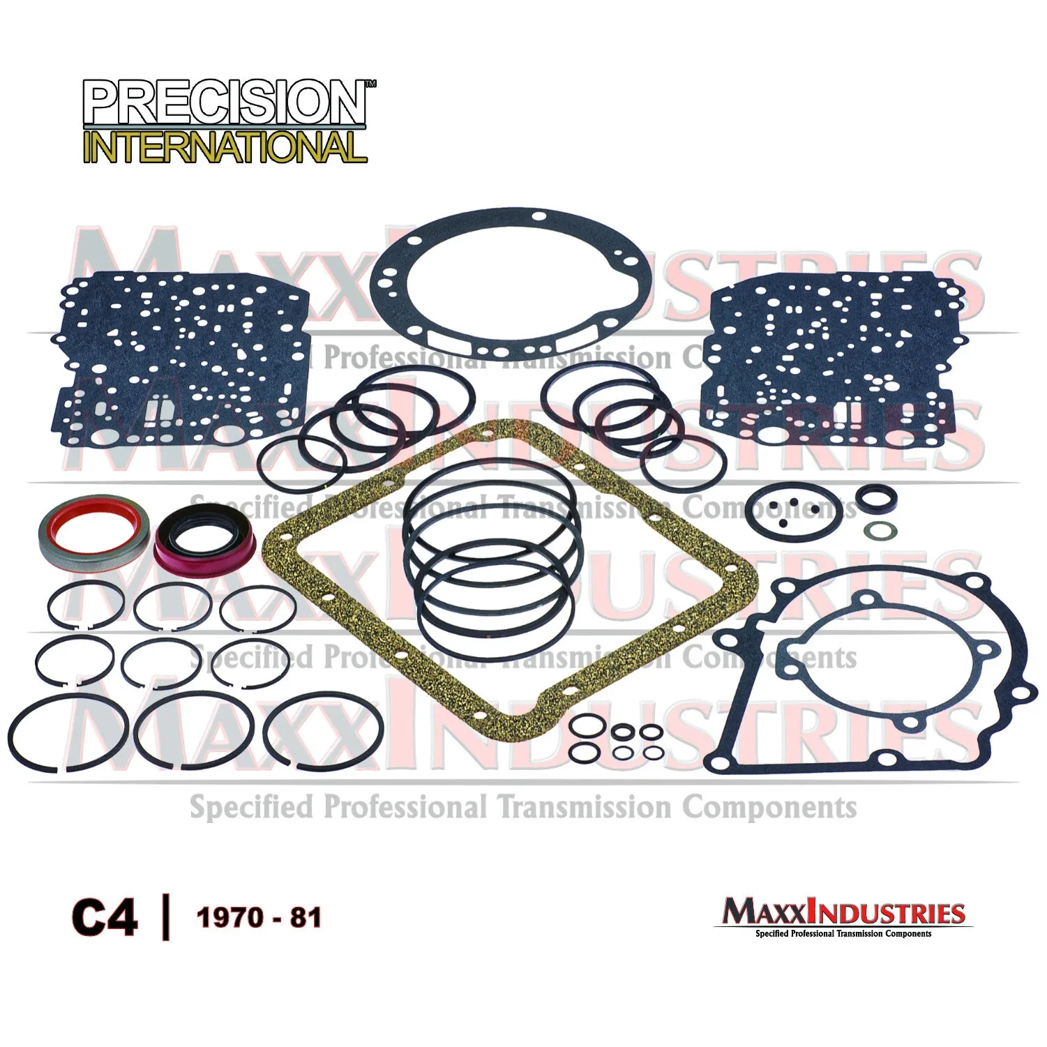 1970-1981 C4 Transmission Rebuild Kit K26900E - Gaskets & Seals image 2