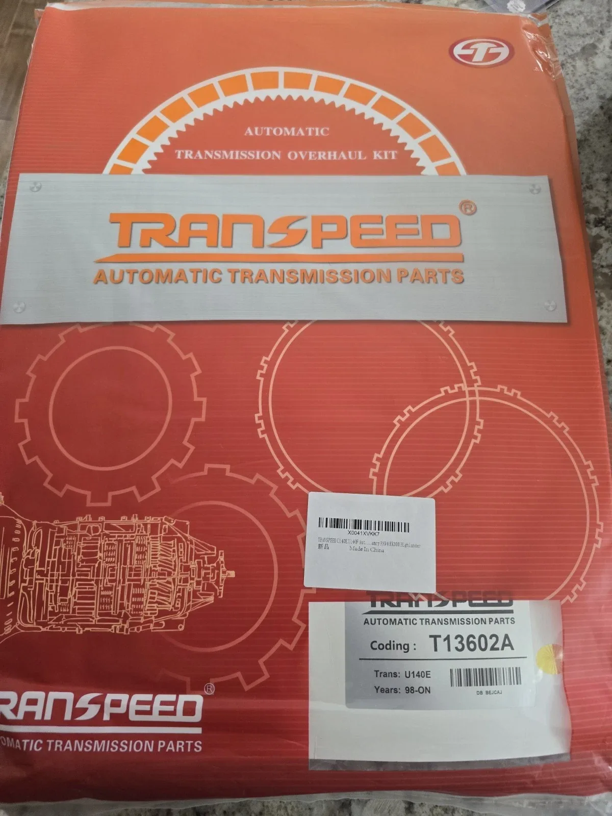 Transpeed U140E Seal and Gasket Kit for Toyota