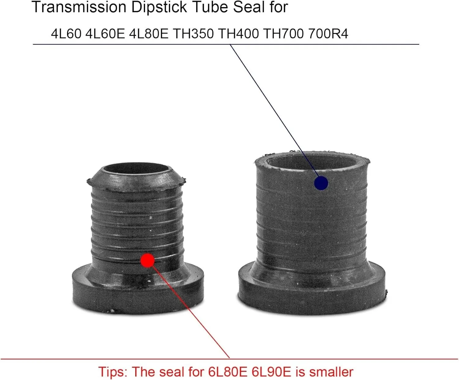 Transmission Dipstick Tube Seal (Grommet) for 4L60 - Unbranded image 4