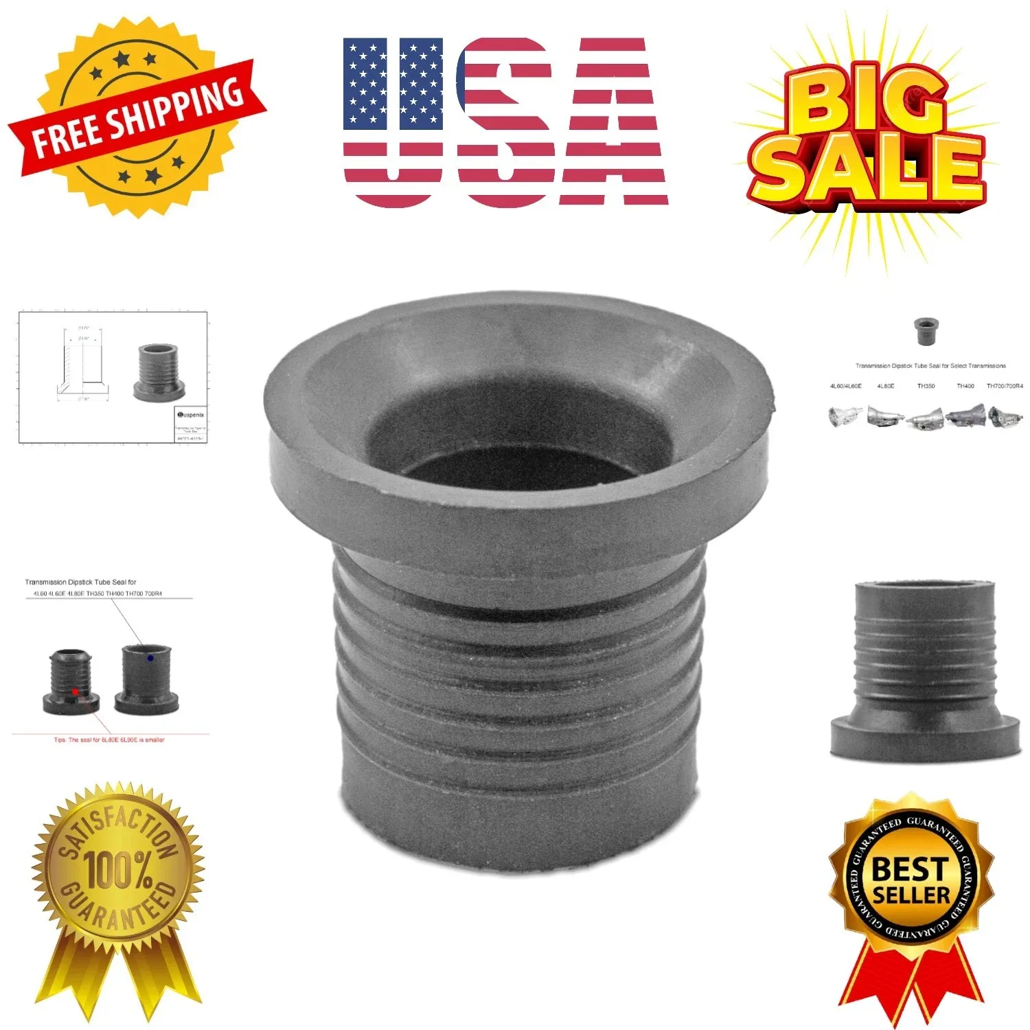 Transmission Dipstick Tube Seal (Grommet) for 4L60 - Unbranded