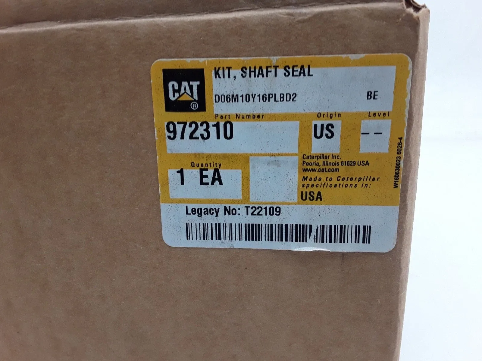 CAT (Caterpillar) Shaft Seal Kit MPN 972310 image 3