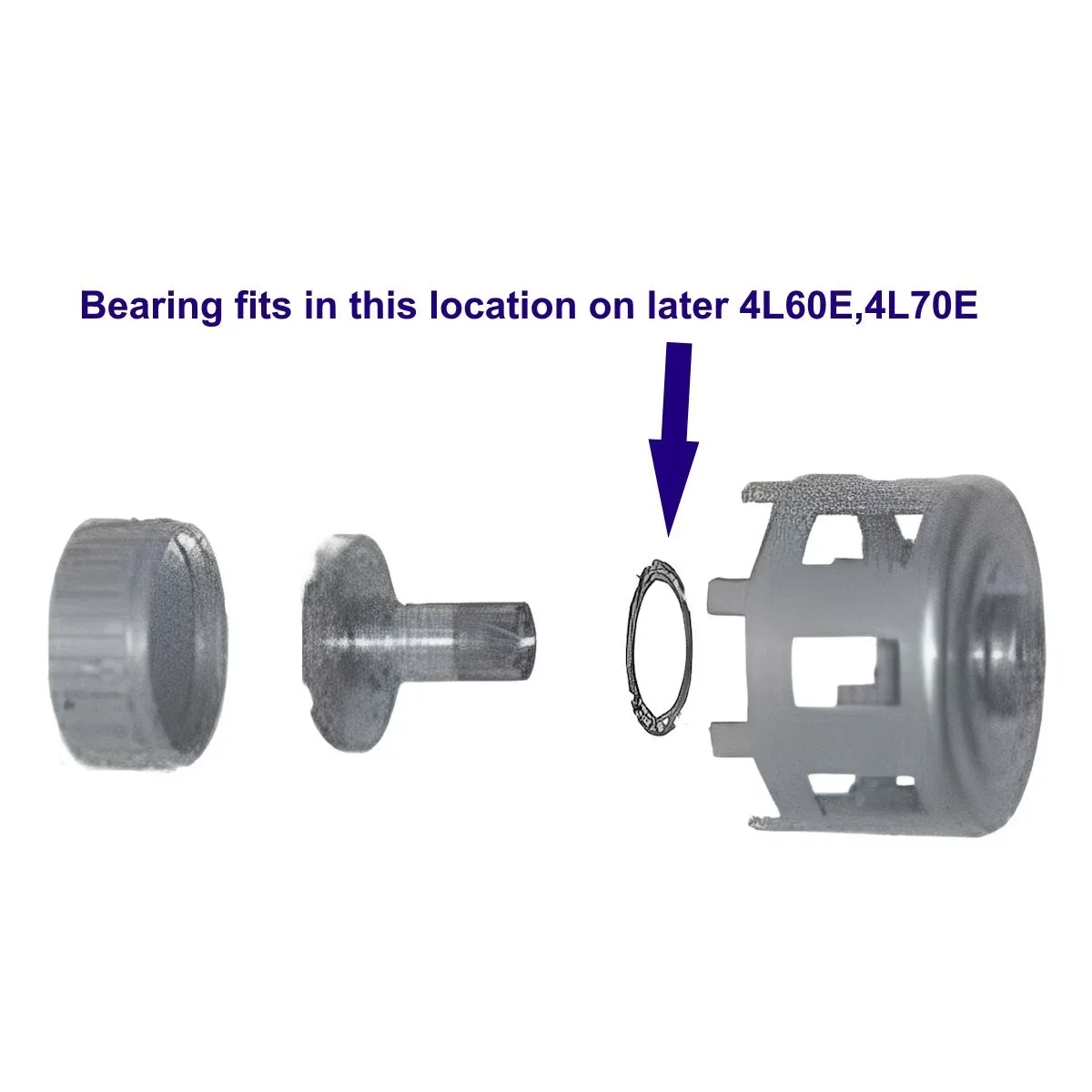 2001-up GM 4L60E/4L65E/4L70E Reaction Carrier Shaft-to-Shell Bearing 24217328 image 3