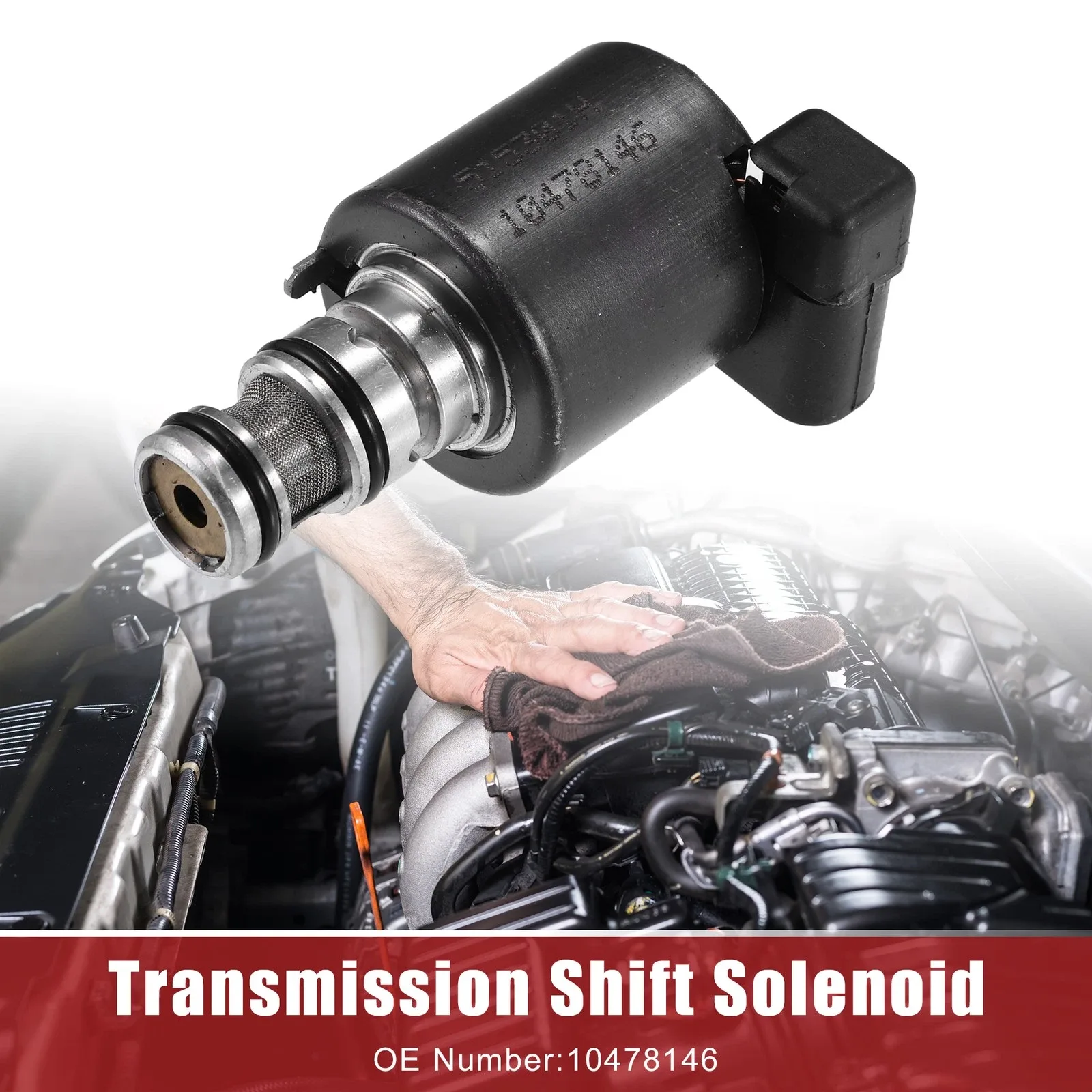 Transmission Shift Solenoid Fit for Automatic Transmissions 4T65E No.10478146