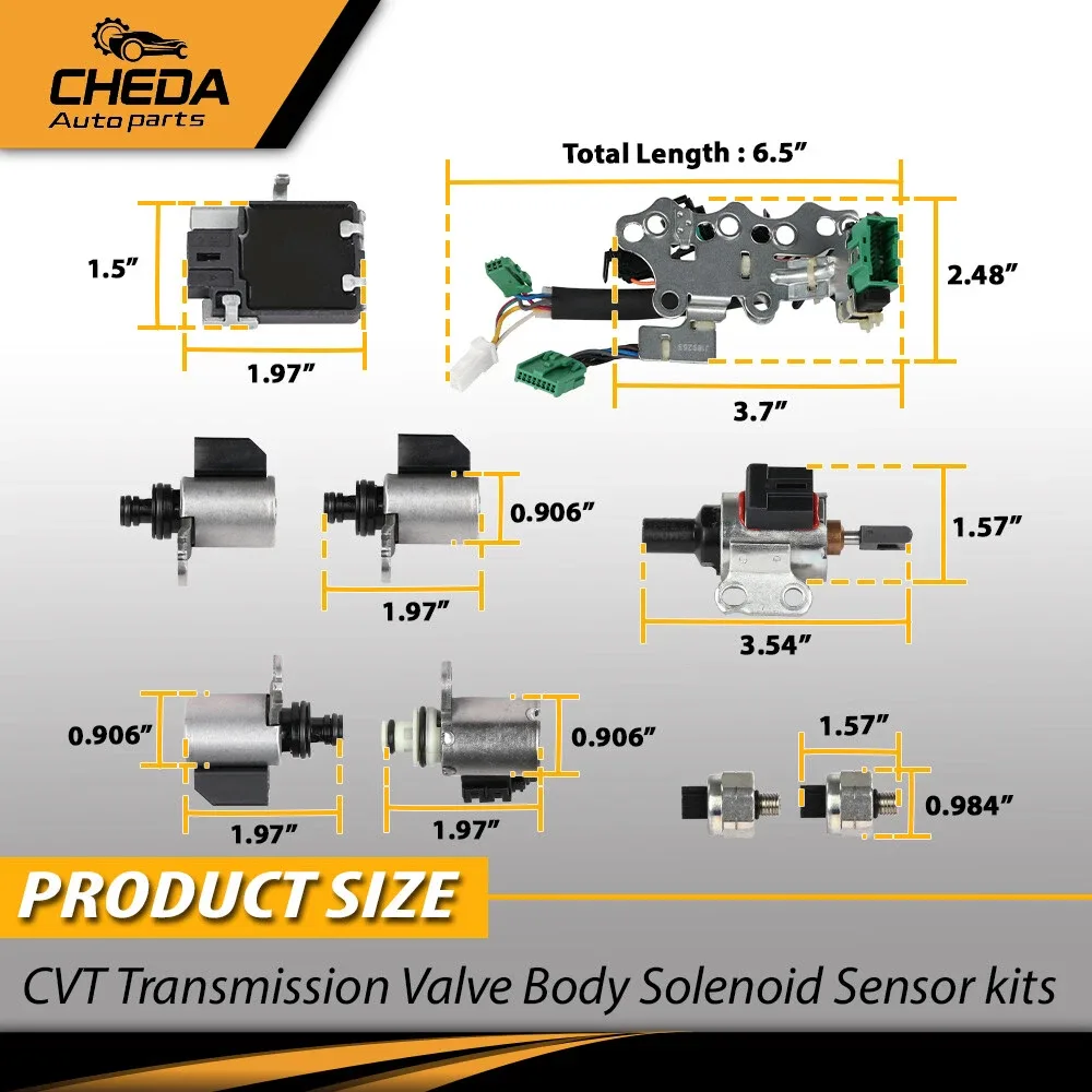 Fit For 2007-2012 Nissan CVT Transmission Valve Body Solenoid Sensor Kit NEW image 3