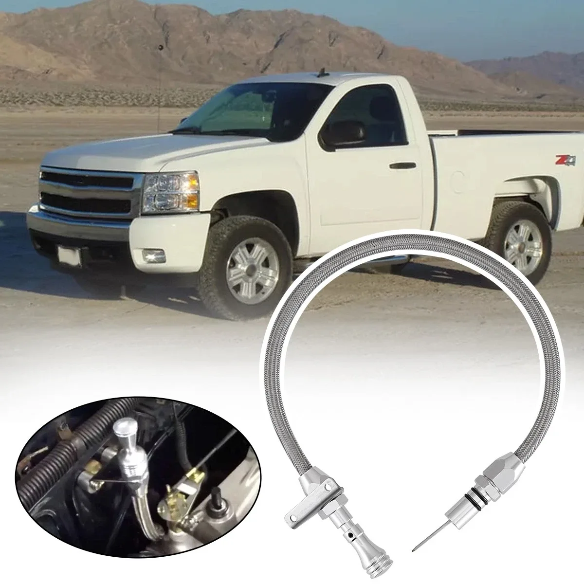 Flexible Stainless Transmission Dipstick for GM Chevy TH350/TH400 image 4