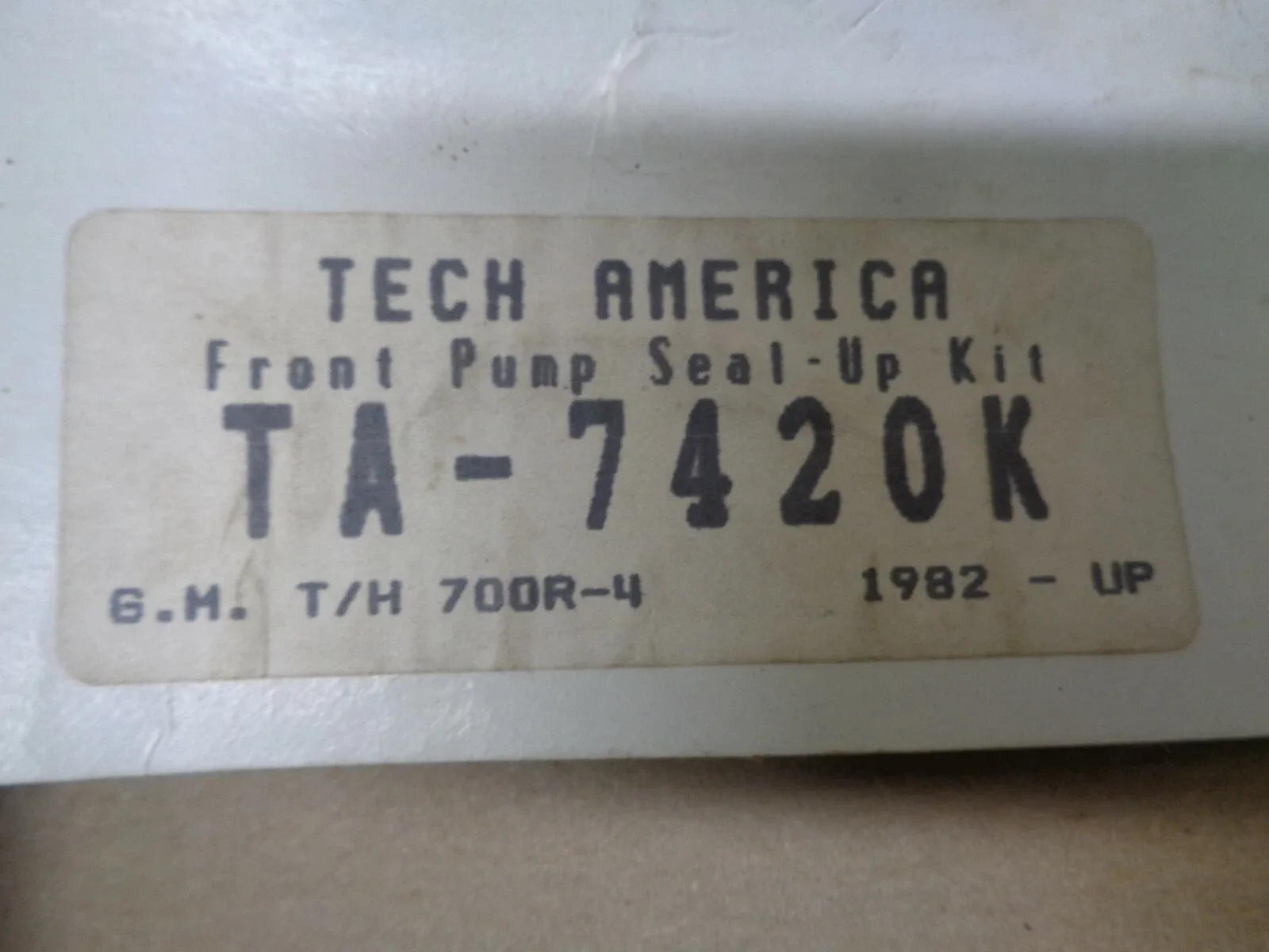 Tech America TA-7420K Front Pump Gasket Seals for GM 700R4