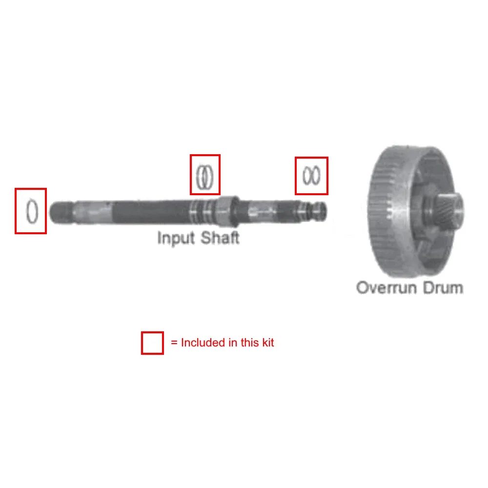 1991-up 4L80E / 4L85E Input Shaft Sealing Ring Kit — 4L80 Input Shaft Ring Kit image 2
