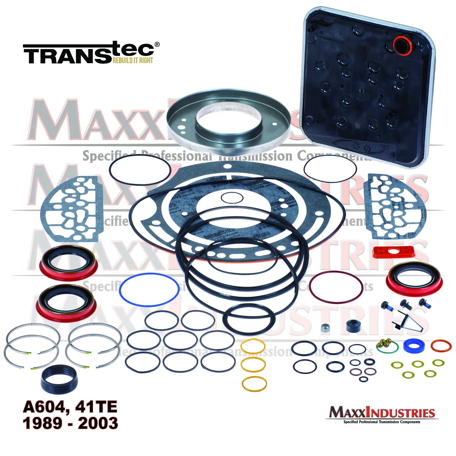 1989-2003 A604 (41TE) Transmission Complete Rebuild Kit Transtec MPN 2202